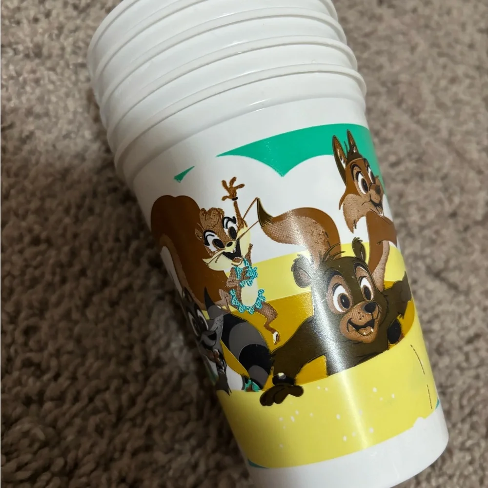 Cartoon Animal Party Cups - White plastic lots of 5